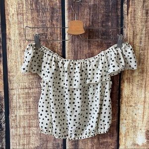 Flower dotted crop top